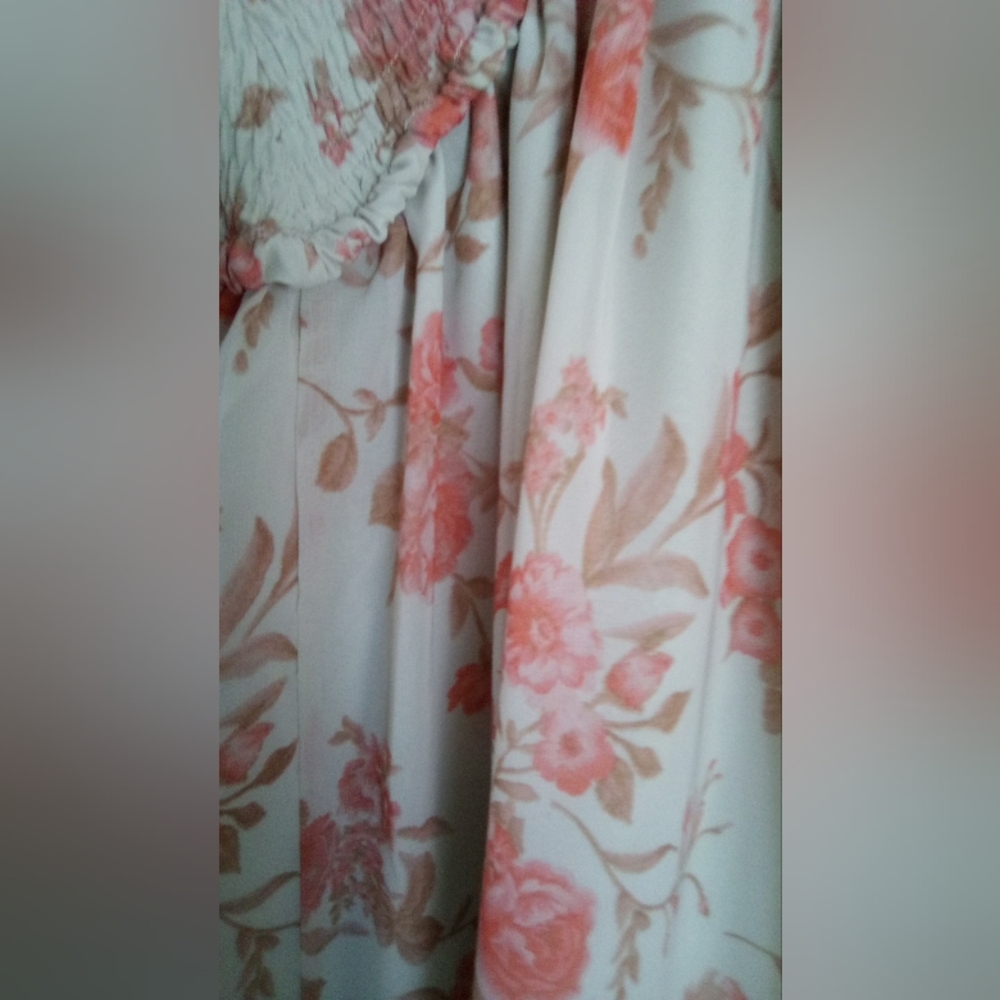FOREVER 21 Floral Maxi Dress SIZE MEDIUM 26BUST 25 WAIST 54 LENGTH - Picture 8 of 8